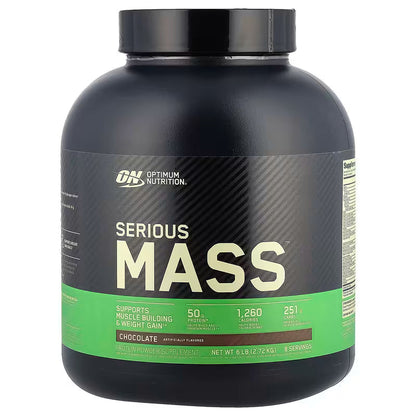 Optimum Nutrition, Serious Mass™, Chocolate, 6 Lb (2.72 Kg)