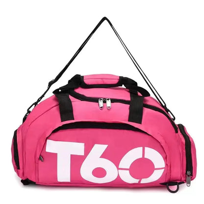 Multifunctional Waterproof Gym Duffel Bag – Large Travel Sports Backpack with Shoe Compartment
