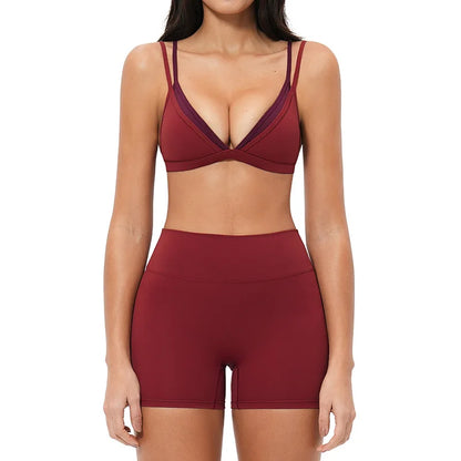 2 Piece Yoga Set Women's Tracksuit Athletic Wear Gym Clothes Female Workout Push Up Clothes Sports Bra Leggings Suit Fitness Set