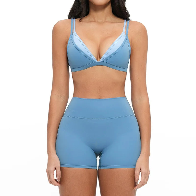 2 Piece Yoga Set Women's Tracksuit Athletic Wear Gym Clothes Female Workout Push Up Clothes Sports Bra Leggings Suit Fitness Set