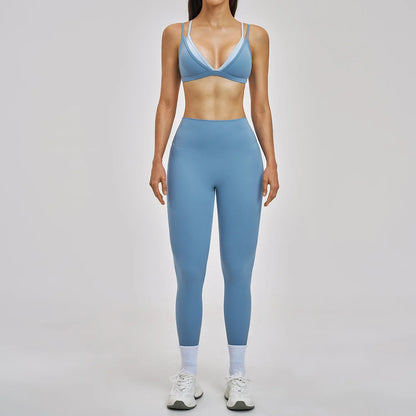 2 Piece Yoga Set Women's Tracksuit Athletic Wear Gym Clothes Female Workout Push Up Clothes Sports Bra Leggings Suit Fitness Set